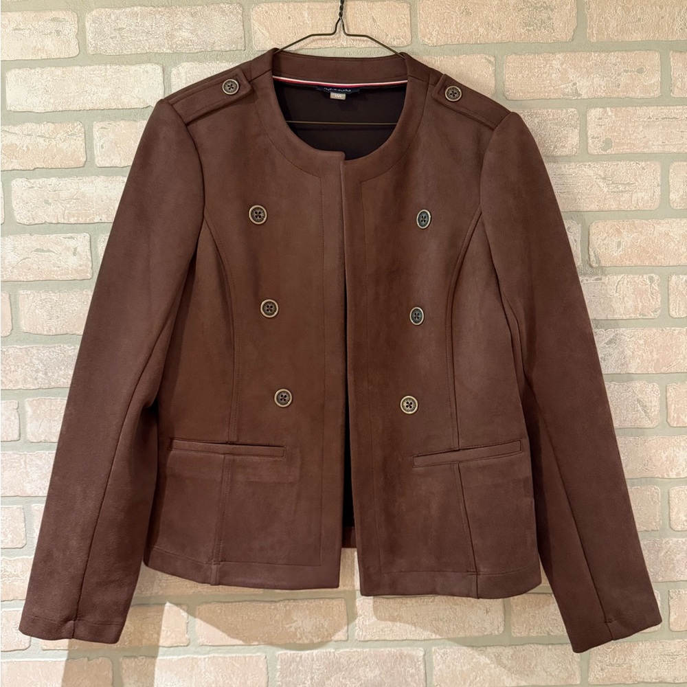 Tommy Hilfiger Faux-Suede Band Jacket